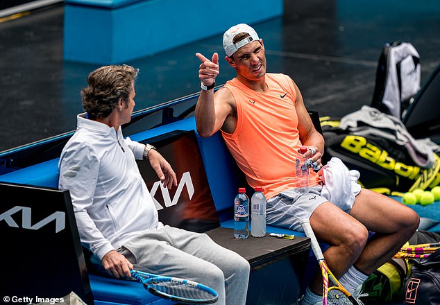 Francisco Roig, pictured (left) with Rafael Nadal in 2021, will become Raducanu's new coach