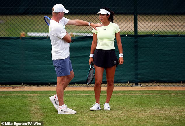 Raducanu had been working with fellow Brit Mark Petchey on an ad-hoc basic since March