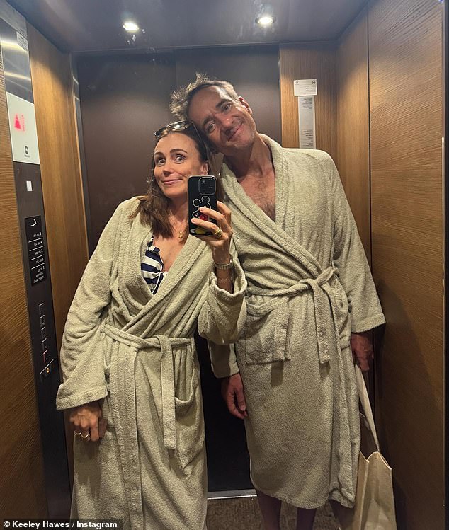 Keeley Hawes gave an insight into her romantic getaway to The Dolomites with her husband Matthew Mcfadyen on Monday