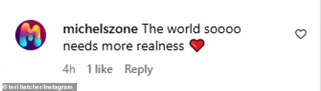 'The world sooo needs more realness,' Instagram user @michaelszone agreed