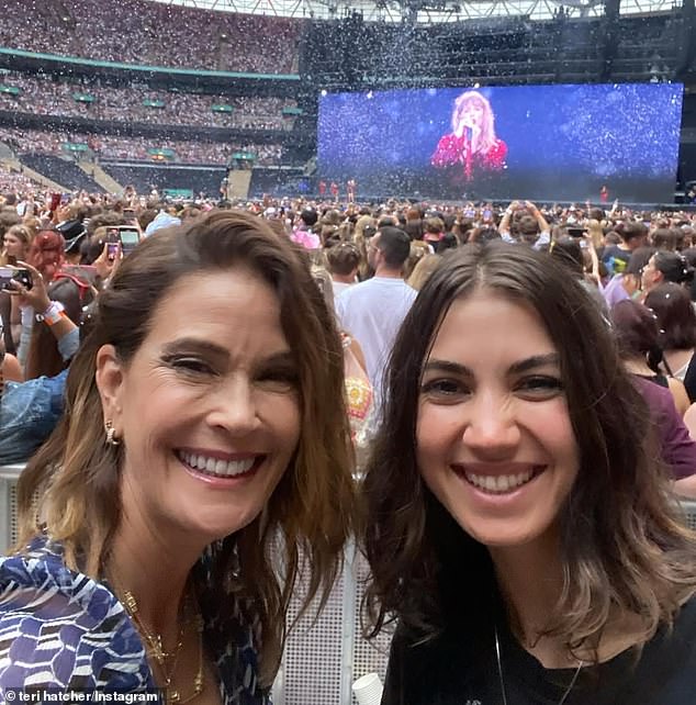 The WondLa actress welcomed one child - 27-year-old daughter Emerson Rose Tenney (R, pictured August 18) - during her eight-year marriage to second ex-husband Jon Tenney, which ended in 2003