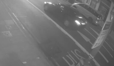 CCTV obtained by the Daily Mail shows the suspected gunmen calmly fleeing the scene in a black Kia sport's car seconds after the shooting
