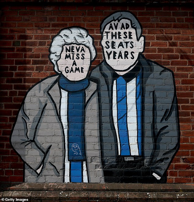 The paintings that decorate the walls close to Hillsborough may need an update