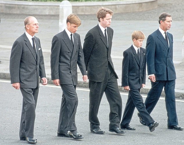 William has since described walking behind his mother's coffin as 'one of the hardest things I’ve ever done'