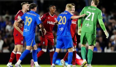 Tensions boiled over in the closing stages of Birmingham's Championship opener against Ipswich
