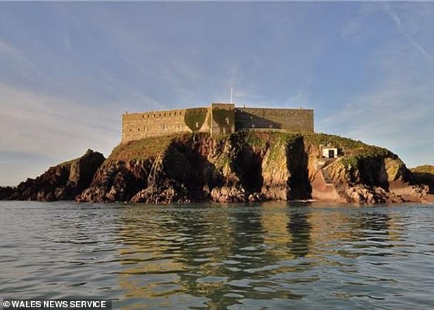 A place to escape? Thorne Island in the mouth of Milford Haven in Pembrokeshire has gone on the market for £3million - as holidaymakers say it reminds them of Alcatraz