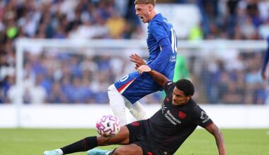 A former Liverpool star clashed with Cole Palmer after a heavy tackle during Chelsea's friendly on Friday evening