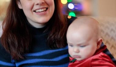 Kate Forbes (pictured with daughter Naomi) has said she is leaving politics to focus on motherhood