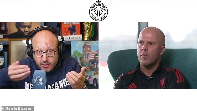 Liverpool boss Arne Slot (right) spoke about why the spend was necessary on a new podcast