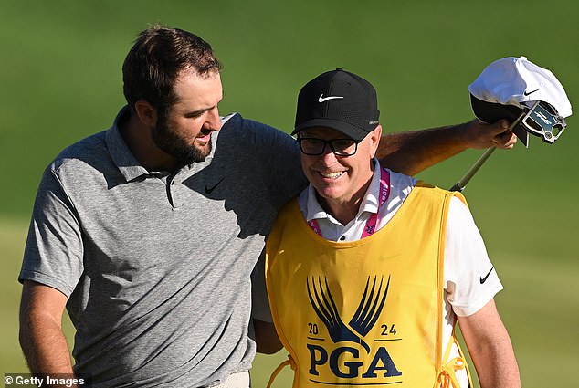 Brad Payne also caddied for Scheffler at the PGA Championship last year at Valhalla
