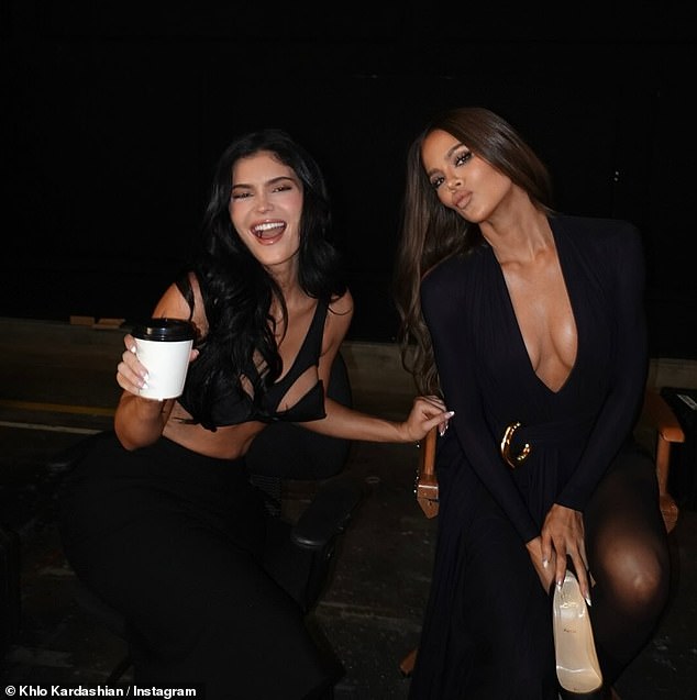 Khloe Kardashian, 41, shared snaps from sister Kylie Jenner's 28th birthday party over the weekend, which included a deluxe hamper from the former working Royal's luxury brand