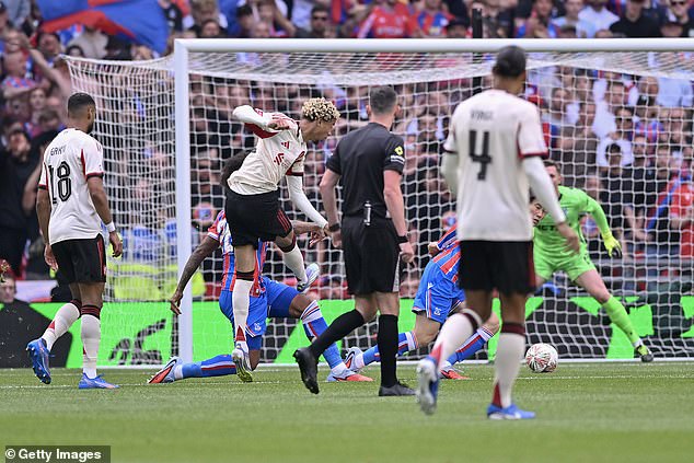 Ekitike scored in the Community Shield but was taken off to prevent him picking up an injury