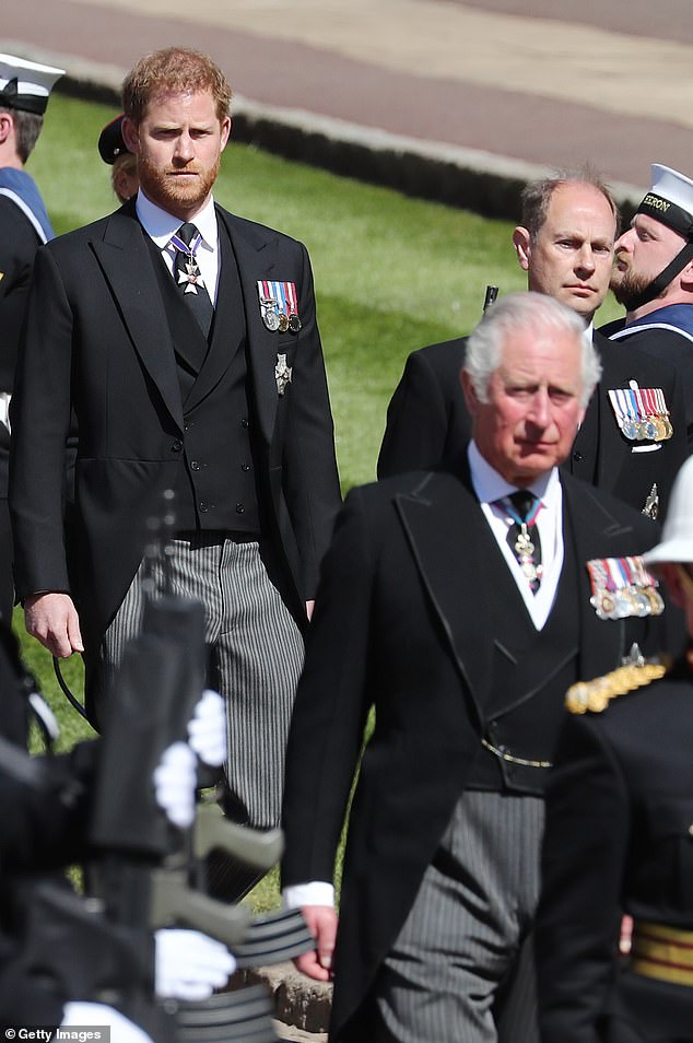 When Philip passed away in 2021, Harry and William were among the senior royals to walk behind their grandfather's coffin as it was borne on a modified Land Rover hearse to St George's Chapel
