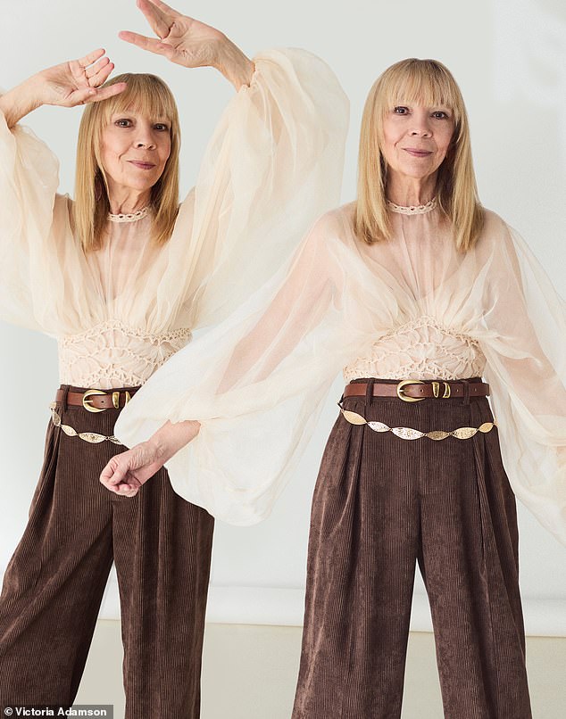 Blouse, £1,300, and trousers, £675, both zimmermann.com. Leather belt, £36, freepeople.com. Chain belt, stylist¿s own