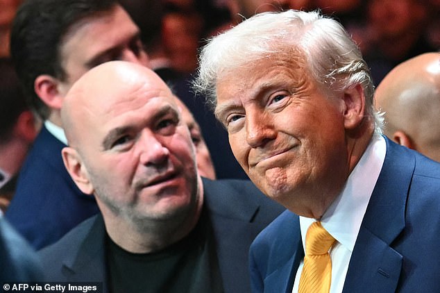 Donald Trump is a regular at UFC events and the president has forged close ties with White
