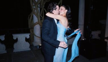 Nicola Peltz and Brooklyn Beckham shared pictures from their butterfly themed vow renewal afterparty on Tuesday that his parents weren't invited to