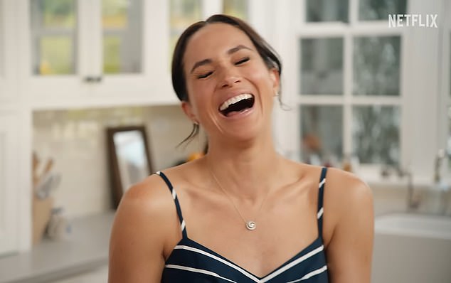 In the one-minute, 27-second teaser, Meghan is seen eating cheese, prepping food and drink with friends and even reveals the food her husband Prince Harry doesn't like: lobster