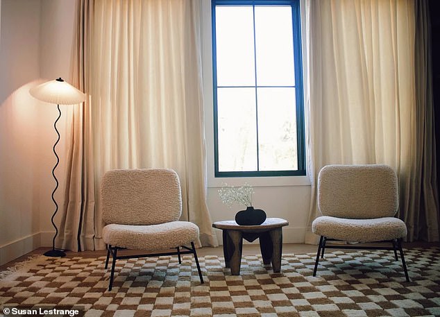 The property's stylish furniture could be included in the sale
