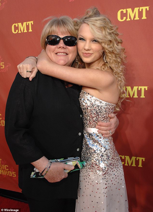 Taylor Swift shared a rare health update on her beloved mother Andrea Swift while appearing on her boyfriend Travis Kelce 's New Heights podcast this week; seen in 2007