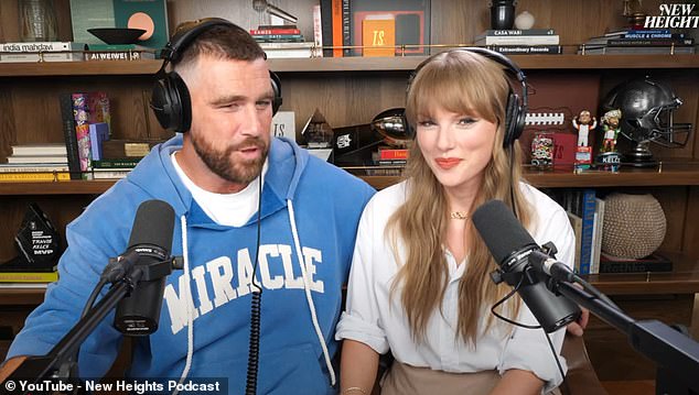 Taylor Swift's appearance on Travis and Jason Kelce's New Heights has set a world record