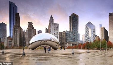 Chicago officials have insisted that nobody is trapped inside the world-famous Bean sculpture, after protestors went viral for claiming that someone has been stuck inside for 21 years (File image)
