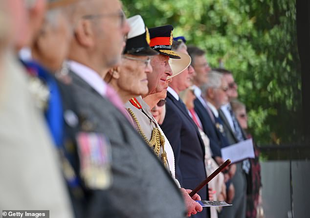 The King led the nation's commemorations for VJ Day today