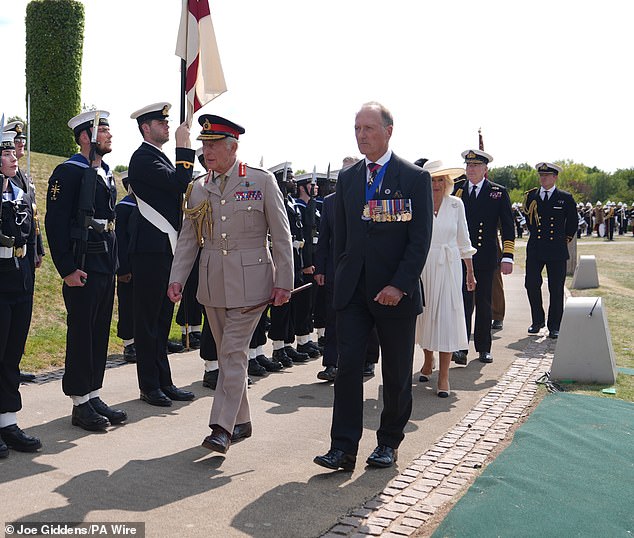 King Charles III arriving for the national Service of Remembrance, hosted by the Royal British Legion in partnership with the Government
