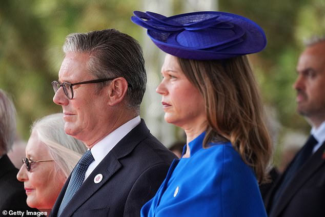 The Prime Minister was also joined by his wife, Lady Victoria Starmer