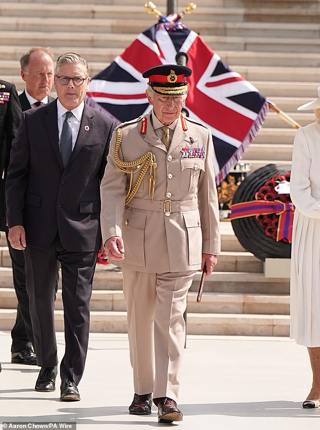 Today, the King wore The Stone Field Marshal Number 4 uniform