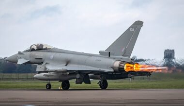An RAF Typhoon Jet was deployed at around 11.40am this morning to intercept an unresponsive plane flying from Nice