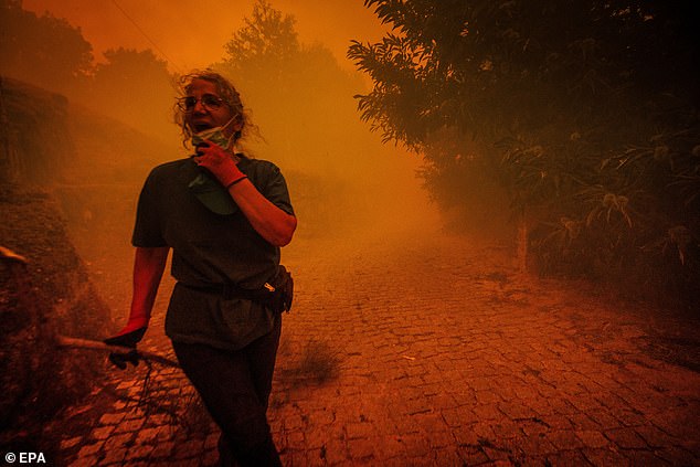 A heatwave which brought temperatures exceeding 40 degrees Celsius (104 Fahrenheit) on several days this month was expected to last through Monday