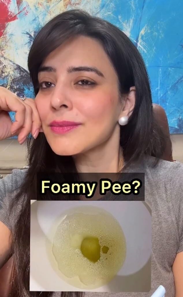 According to Dr Verma, bubbles in your urine could be a red-flag warning sign of underlying health conditions