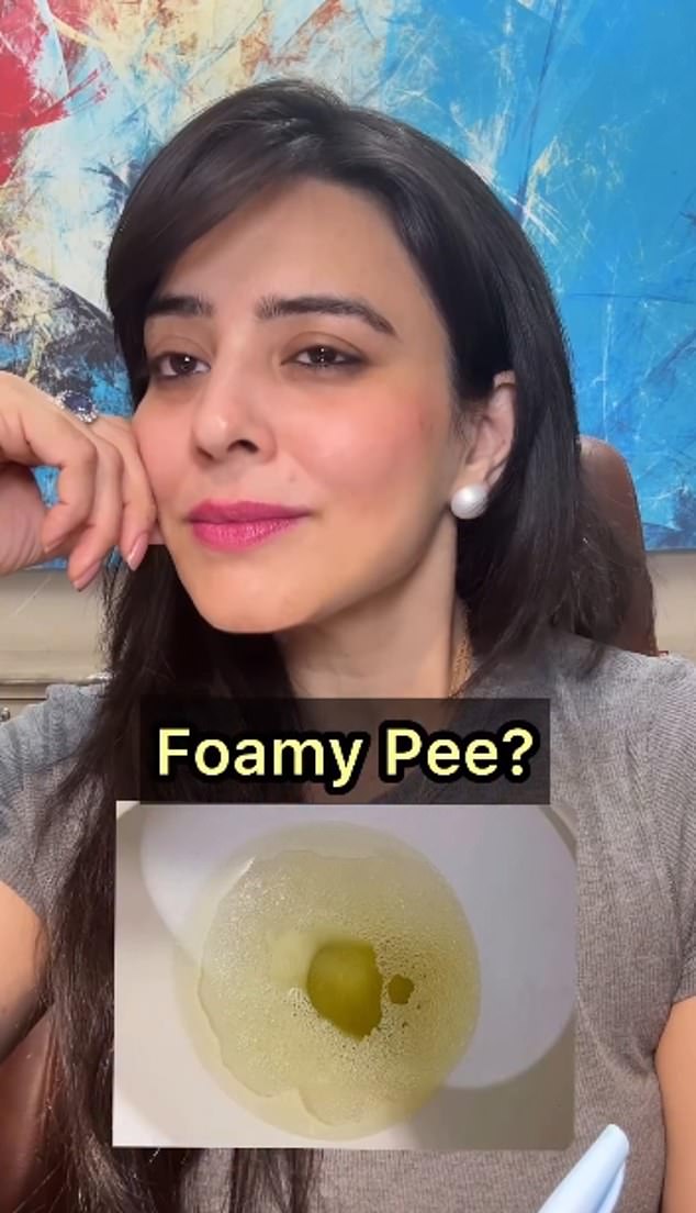 According to Dr Verma, bubbles in your urine could be a red-flag warning sign of underlying health conditions