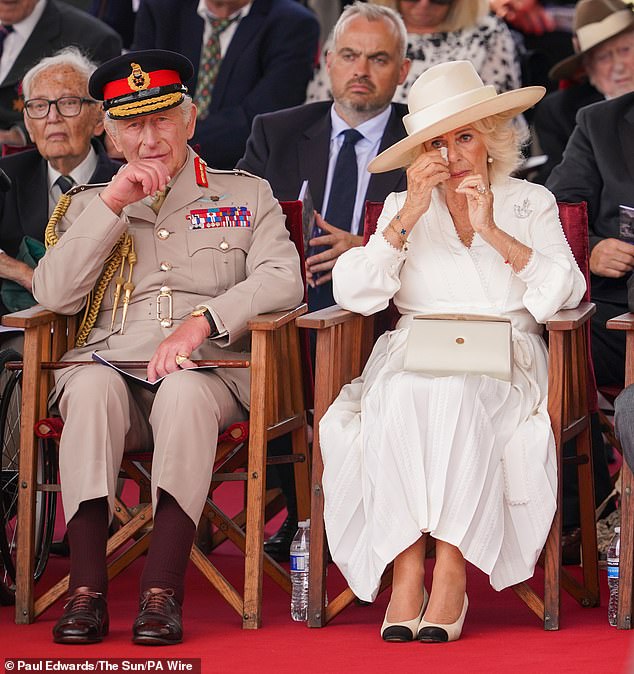 The King and Queen were moved to tears by the powerful first-hand testimony of VJ veterans as they spoke at a service of remembrance this afternoon marking 80 years since the end of the Second World War