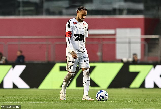 Neymar has scored six goals and added three assists in 19 games since returning to Santos