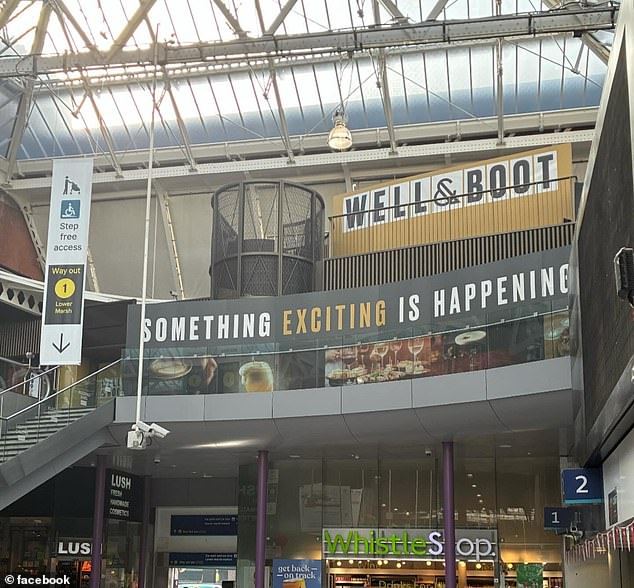 Punters at The Well and Boot in Waterloo station (pictured, file photo) have been slapped with the automatic tariff, which applies to any food and drink