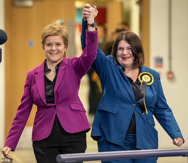 Glasgow's council leader Susan Aitken, right, said she was proud of the city's role in supporting asylum seekers and refugees