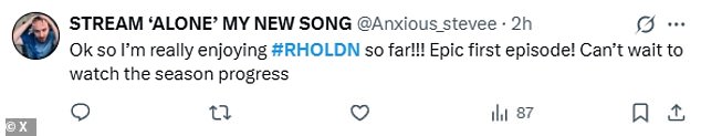 Taking to X, formerly known as Twitter, newfound fans of the show gushed over the 'epic' opener, stating that it's their new TV obsession