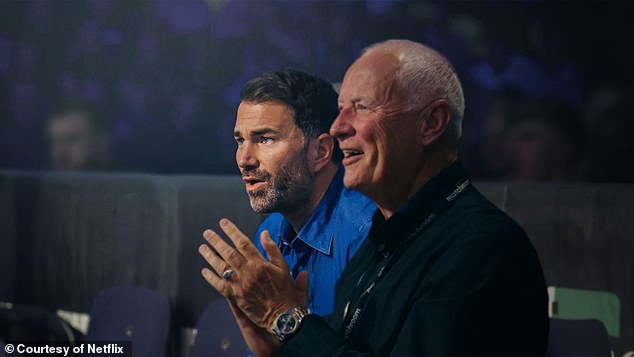 Both Barry and Eddie Hearn feature in the show that provides behind-the-scenes access