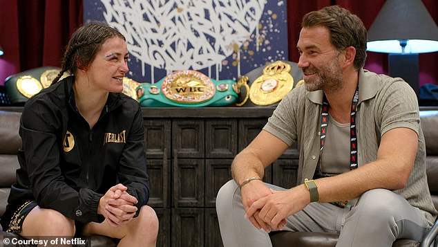 Anthony Joshua, Katie Taylor, Ronnie O'Sullivan and Luke Littler all feature in the documentary