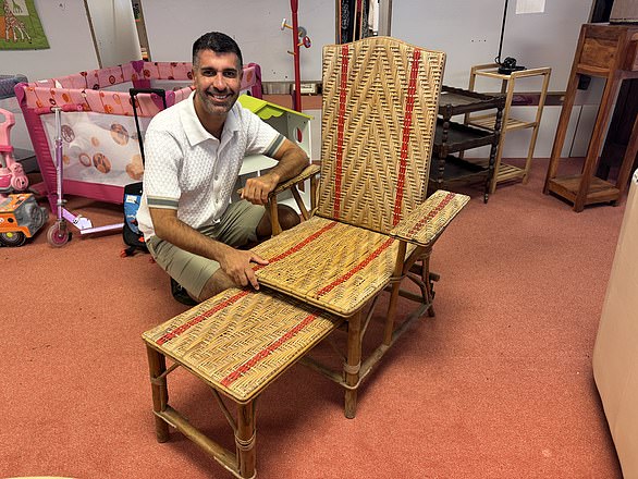 Top find: This 1940s Rattan sun-lounger is in fabulous condition for its age and could fetch as much as £400