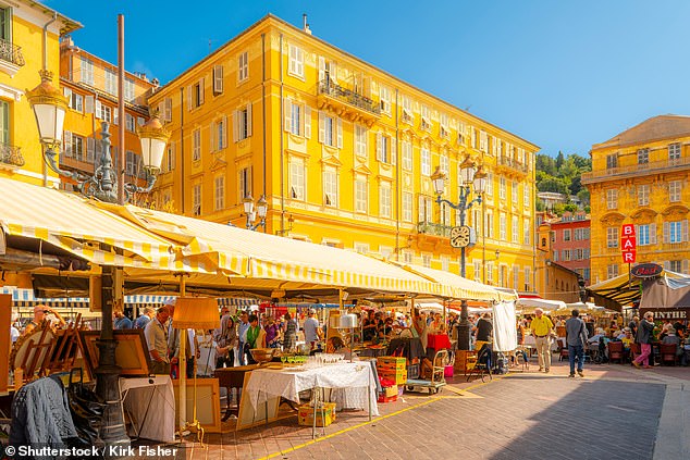 Hidden treasure: A trip to a brocante, such as this one in Nice in the South of France, is likely to unearth all sorts of antiques
