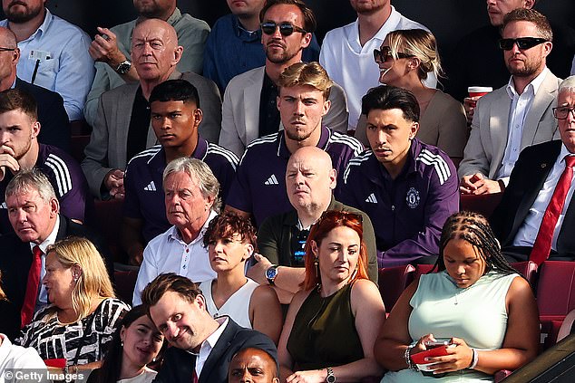 Hojlund was left watching from the stands as Man United began their season on Sunday