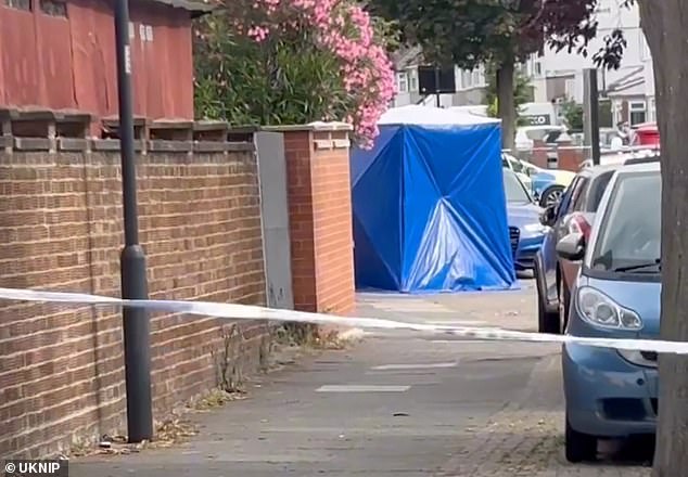 Witnesses said the man was stabbed around eight times and died at the scene