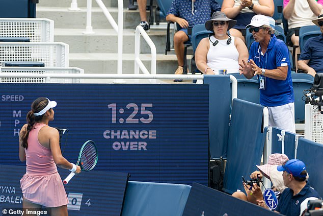 The Spaniard almost got the British No1 into trouble due to his enthusiastic coaching on-court in Cincinnati