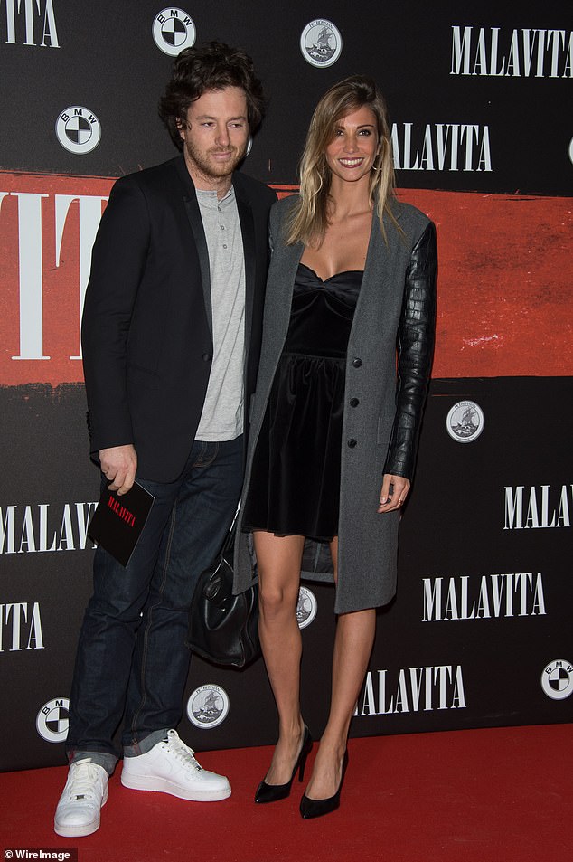 Jean Imbert and Alexandra Rosenfeld attend the 'Malavita' premiere at Europacorp Cinema on October 16, 2013 in Roissy-en-France