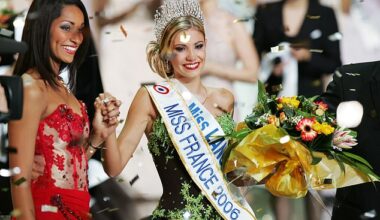 Former Miss France Alexandra Rosenfeld (pictured in 2006) has accused celebrity chef Jean Imbert of domestic violence