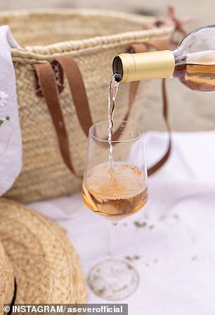 The As ever team shared an aesthetic video pouring a glass of the wine to Instagram