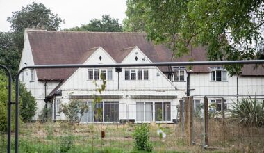 An abandoned mansion (pictured) in Ruddington, Nottinghamshire, was abandoned by its owner after a spate of break ins