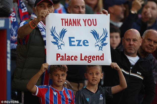 The Selhurst Park crowd made their appreciation clear again on Thursday with chants and banners in his honour
